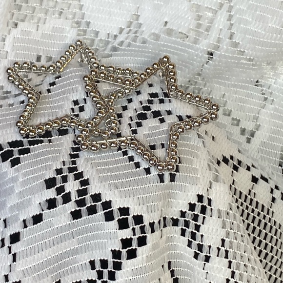 NWT BRIGHT STAR LIGHTWEIGHT SILVER EARRINGS SPECIAL VALENTINE GIFT IDEAS - Picture 7 of 13